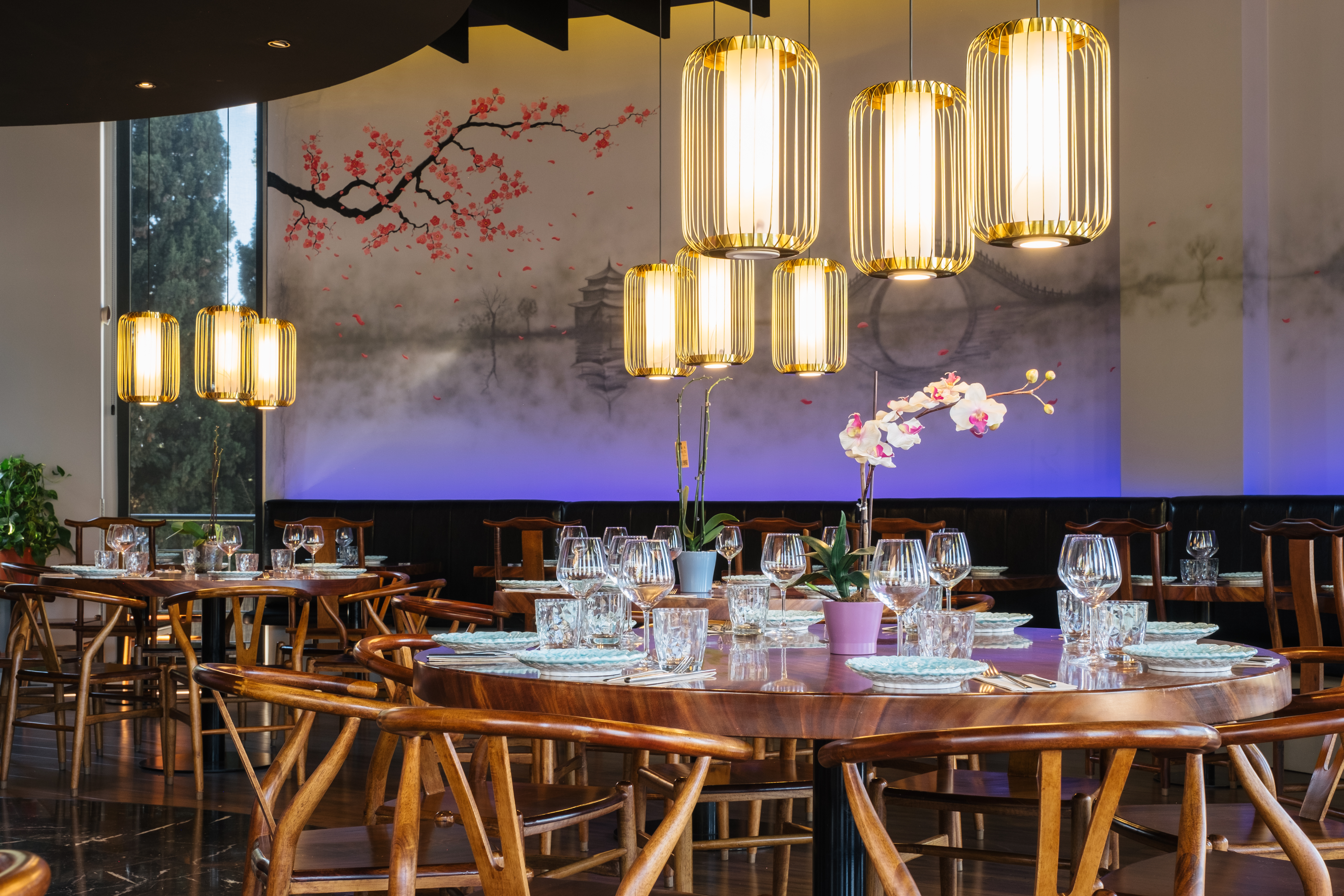 Mesa familiar en LiDu Garden