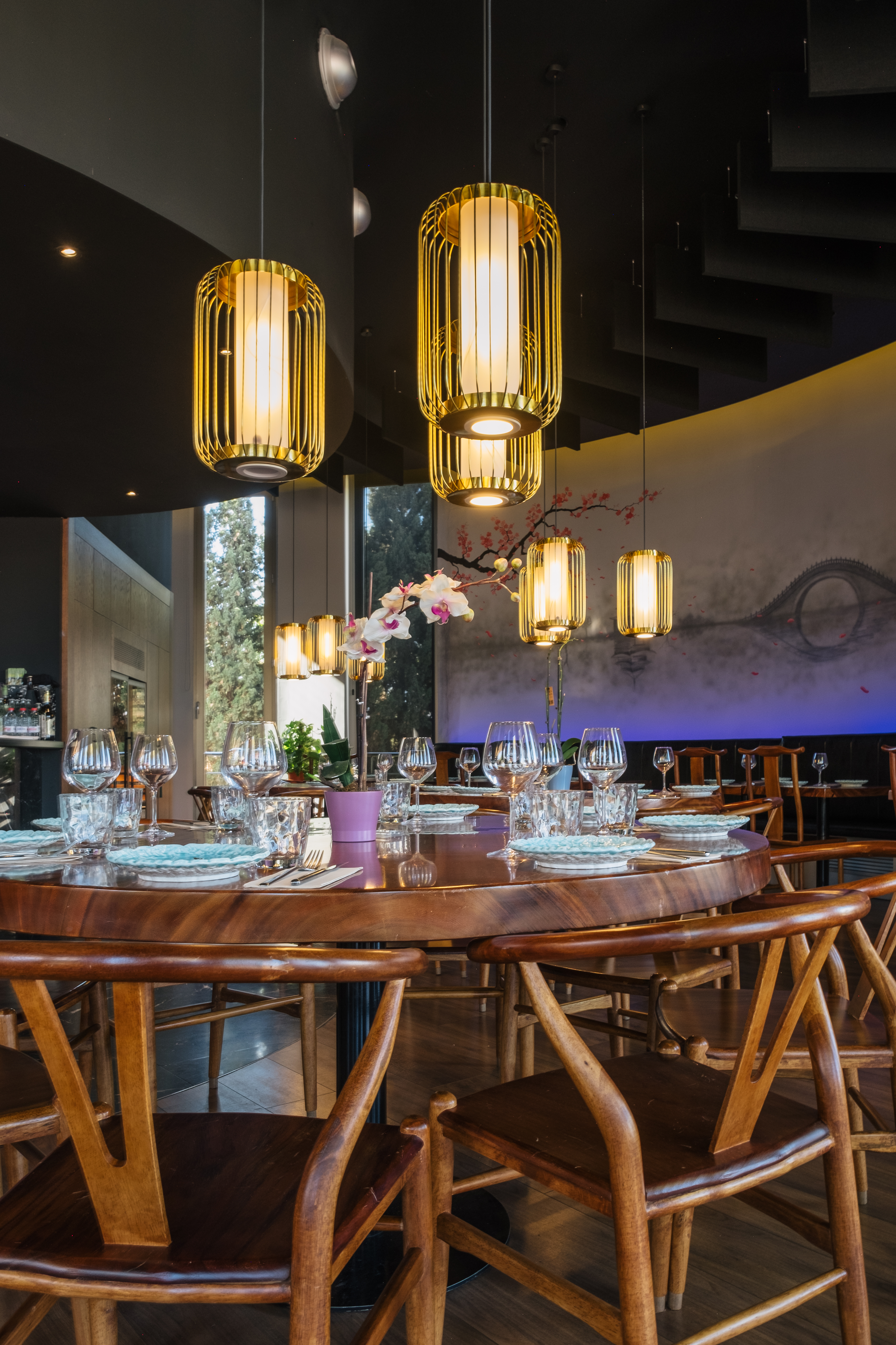 Ambiente íntimo del restaurante LiDu Garden